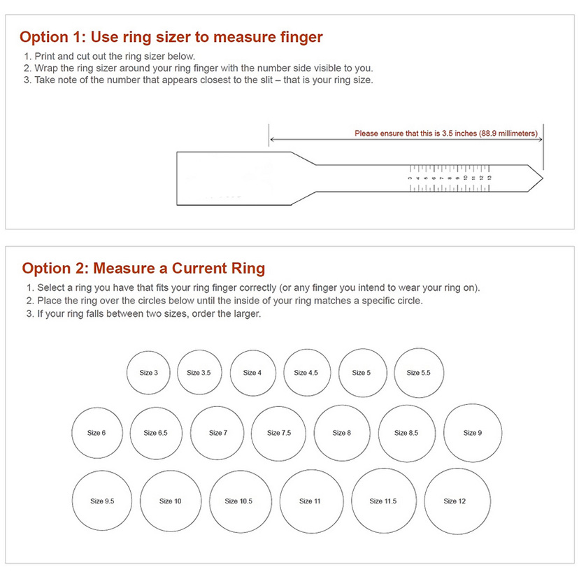 ring size chart at home - Pflag