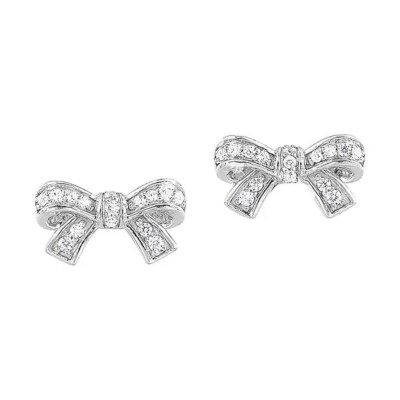 Diamond Bowtie Earrings