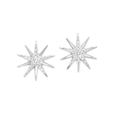 Sterling Silver Fire Burst Earrings