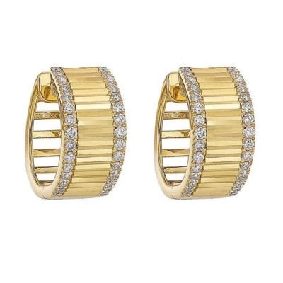 1/2Ct Diamond Large Huggie Earrings