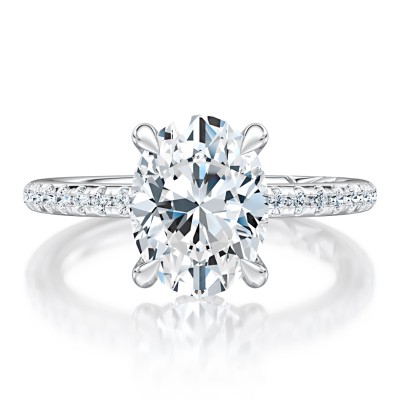 Oval Solitaire Diamond Shank