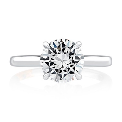 Round Solitaire Diamond Accent