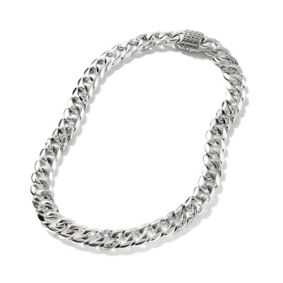 Curb Chain Necklace, Sterling Silver, 14MM
