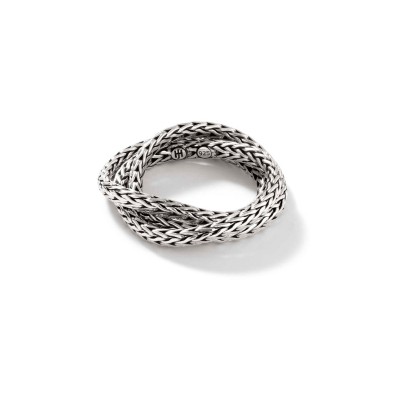 Soft Chain Rolling Ring, Sterling Silver