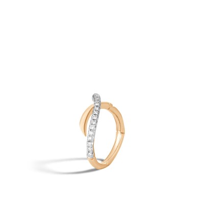 Bamboo Diamond Pave Ring