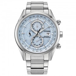 Sport Luxury Light Blue Dial Stainless Steel Bracelet AT8260-51M