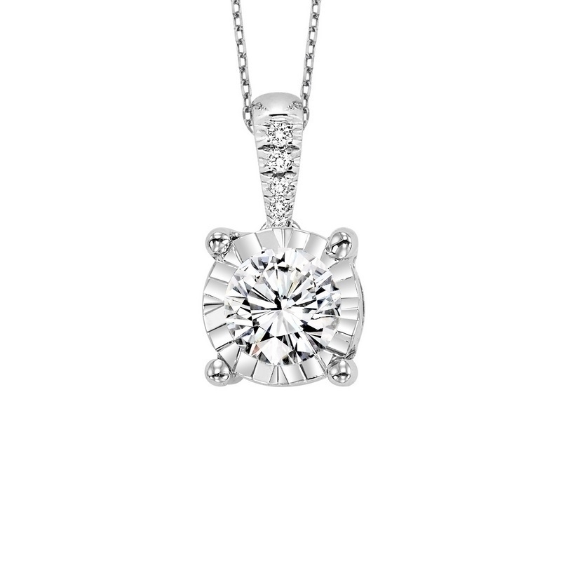 1/2 Ct. tw. Floating Solitaire Diamond Pendant